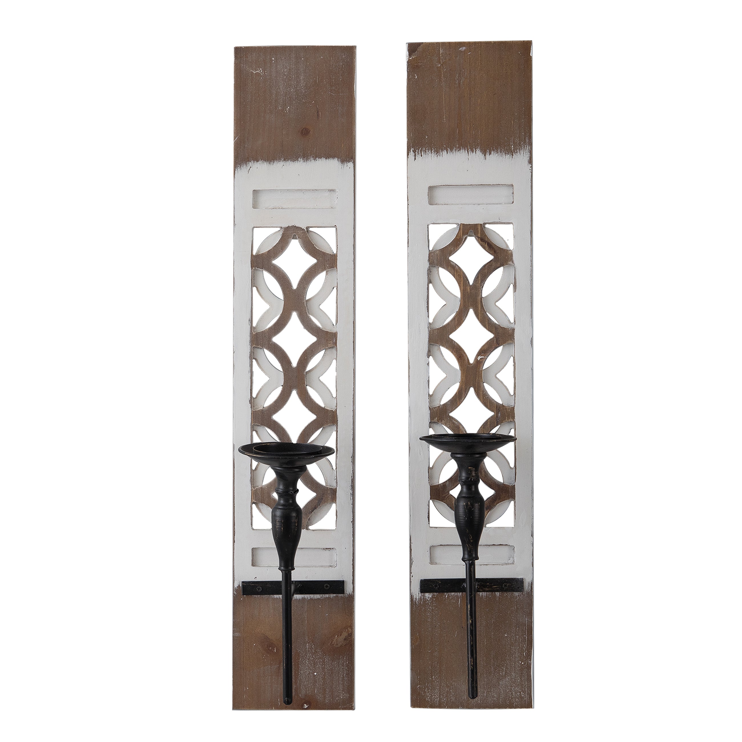 S/2 DECOR WALL CANDLEHOLDERS