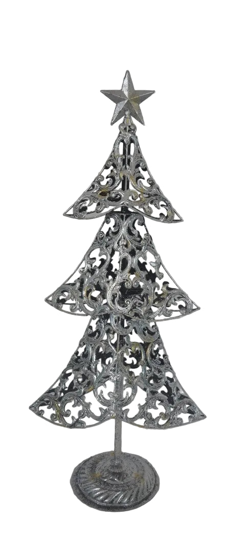 SMALL SILVER METAL TREE