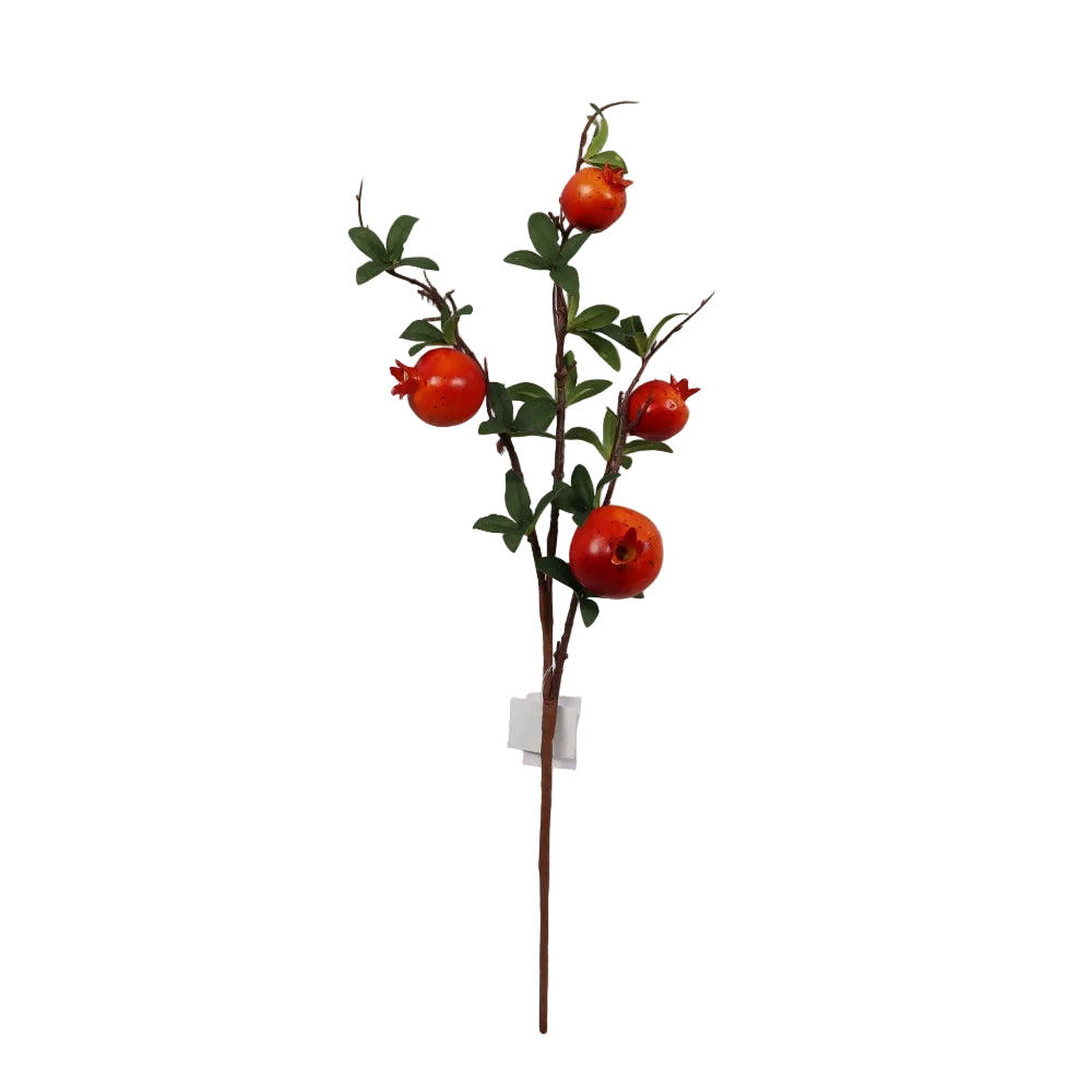 23"RED ORANGE POM SPRAY