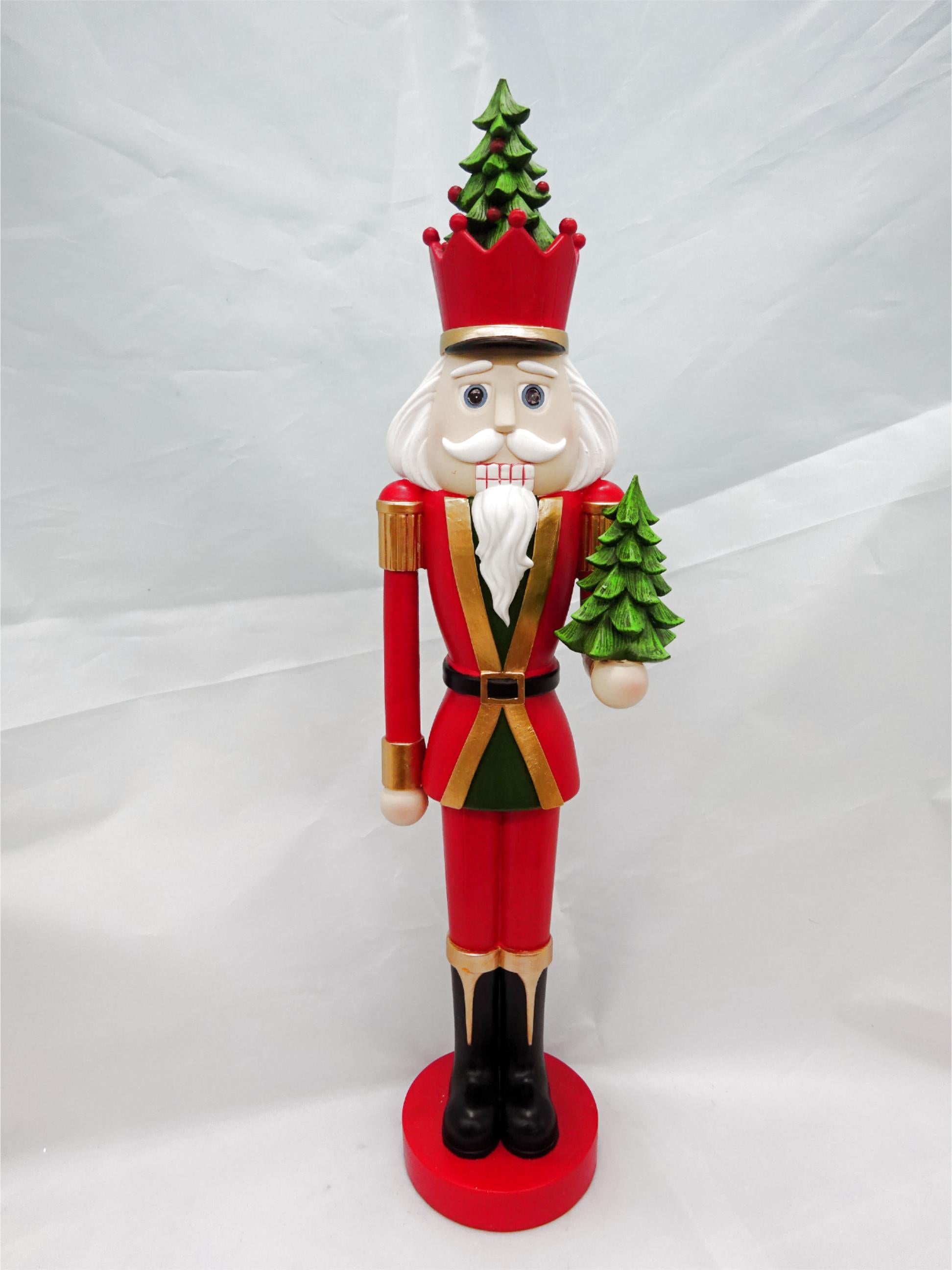 TALL NUTCRACKER WITH TREE
