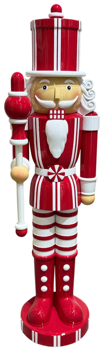 92CM RED & WHITE NUTCRACKER