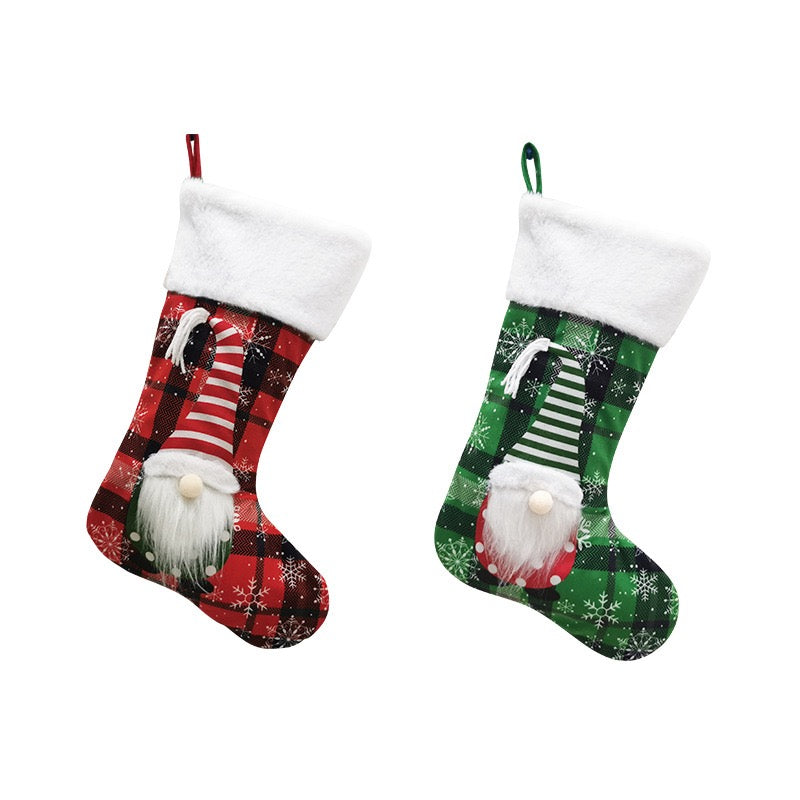 S/2 SANTA STOCKINGS