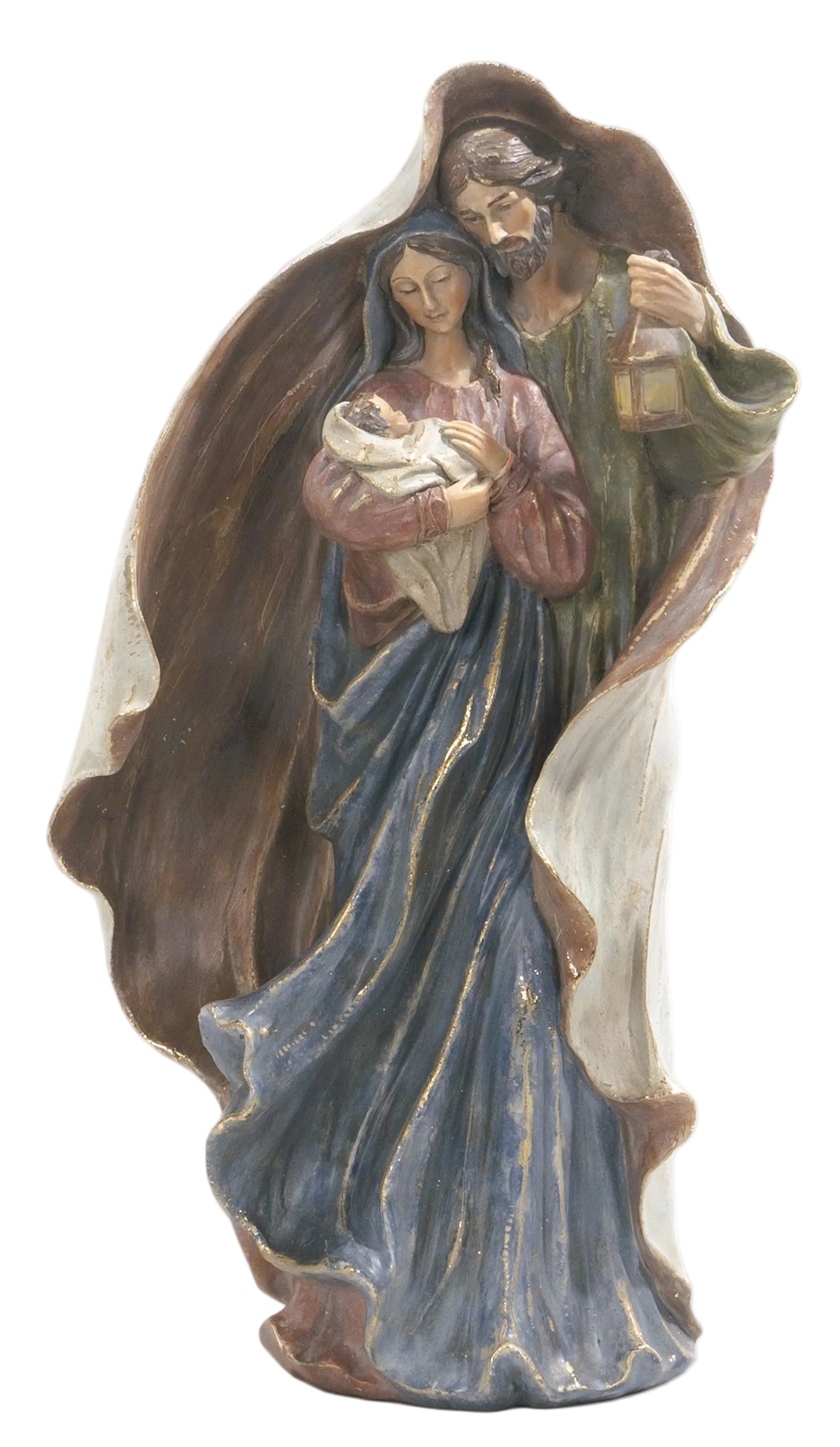 38CM ANTIQUE HOLY FAMILY