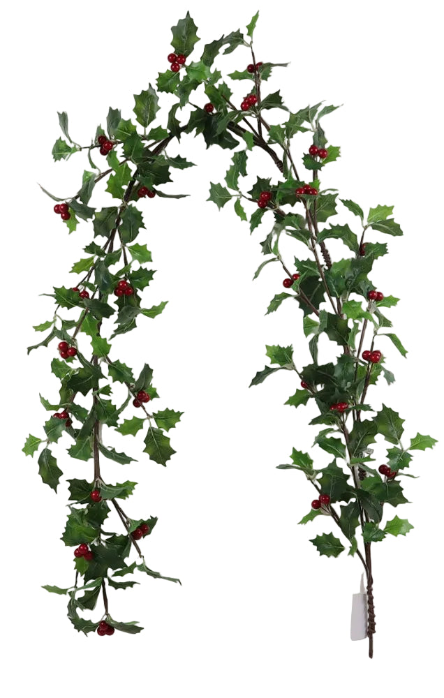 5' HOLLY BERRY GARLAND