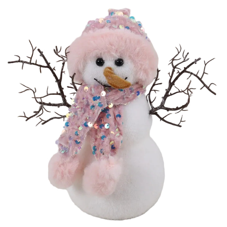 SMALL PINK SNOWMAN