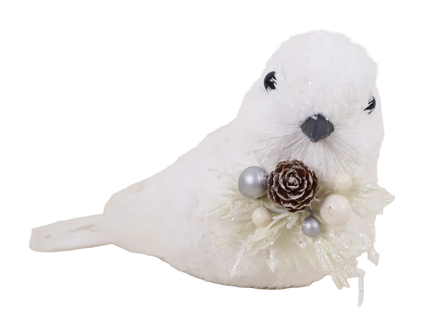 WHITE SITTING BIRD