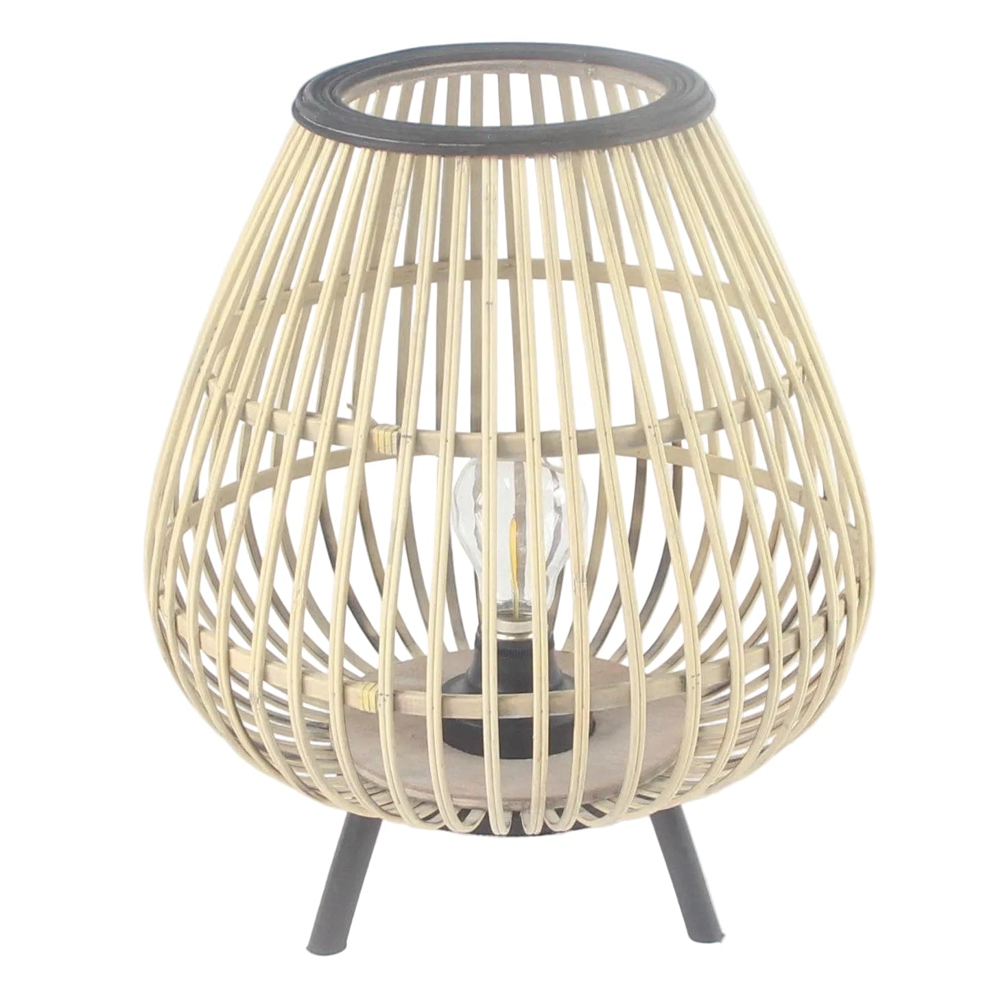TABLE LAMP WITH BLACK TRIM