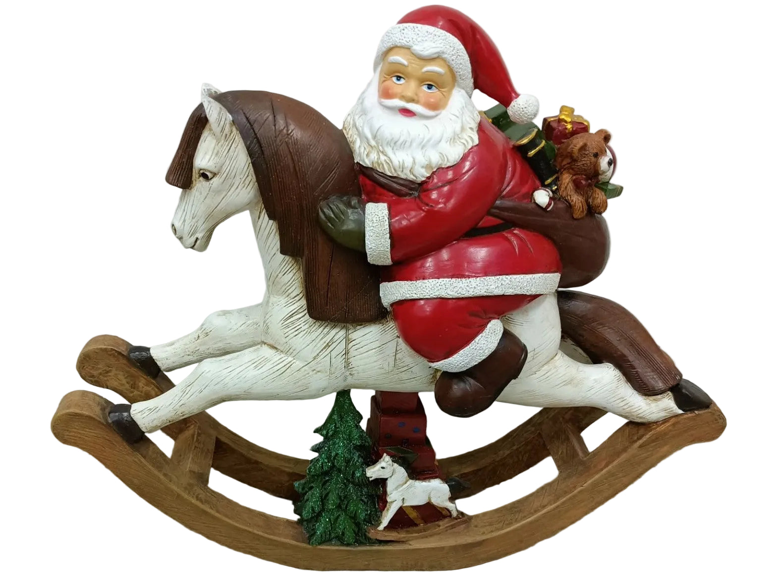 SANTA ON A ROCKING HORSE