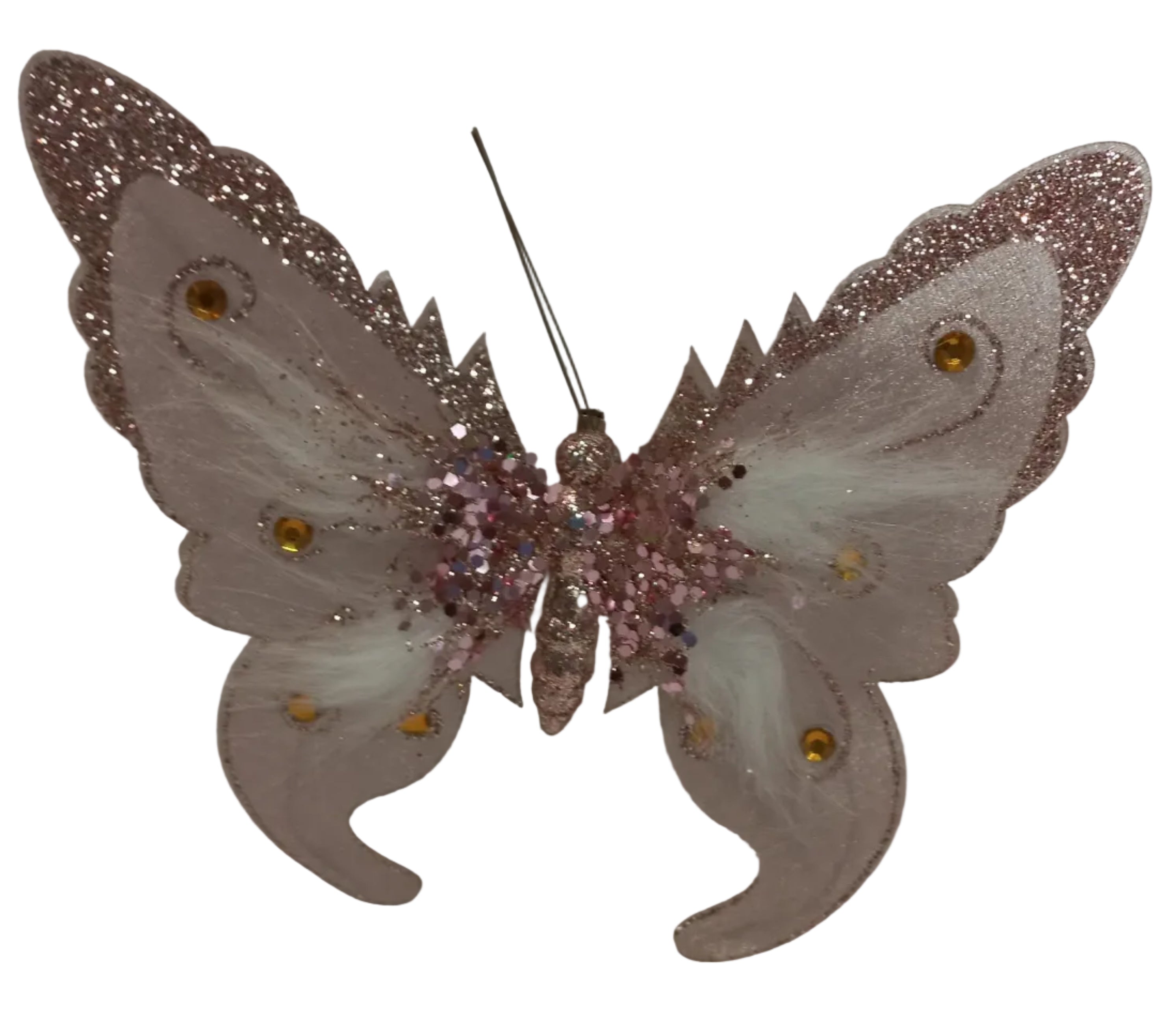 PINK GLITTER BUTTERFLY