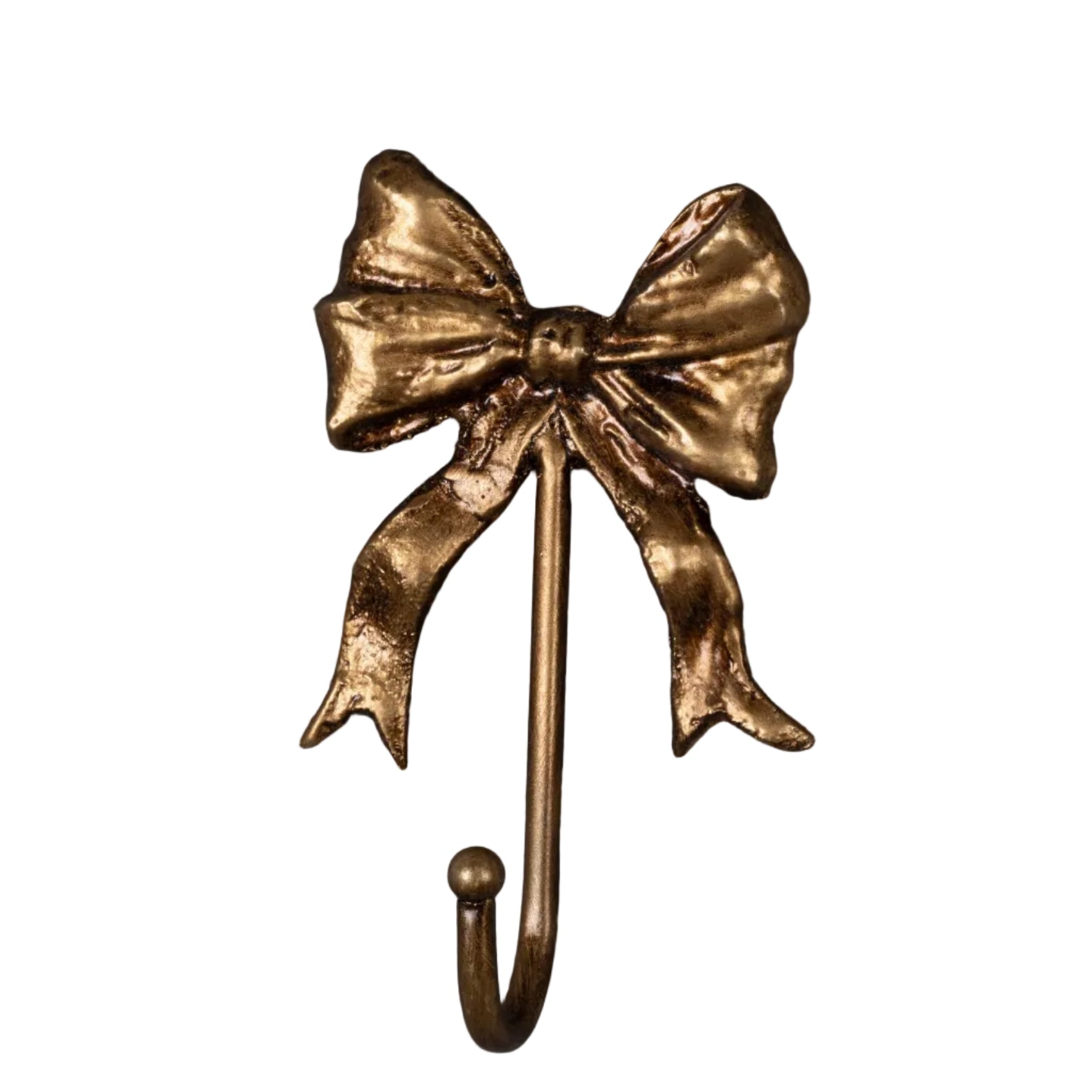 ANTIQUE GOLD SINGLE BOW HOOK