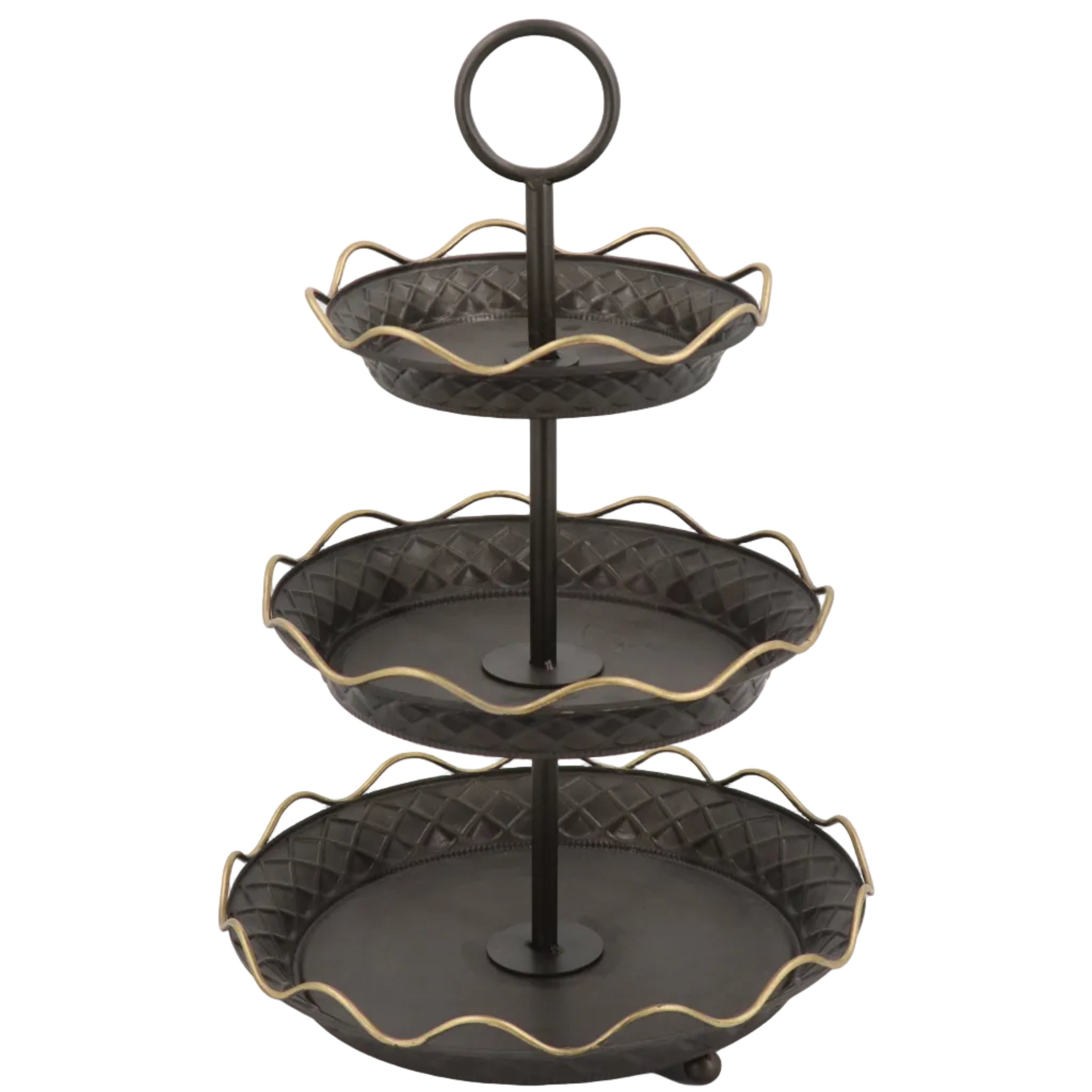 3 TIER BRONZE CAKE STAND