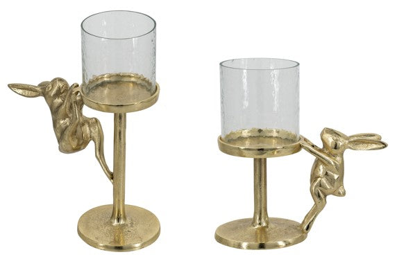 S/2 BUNNY CANDLEHOLDERS
