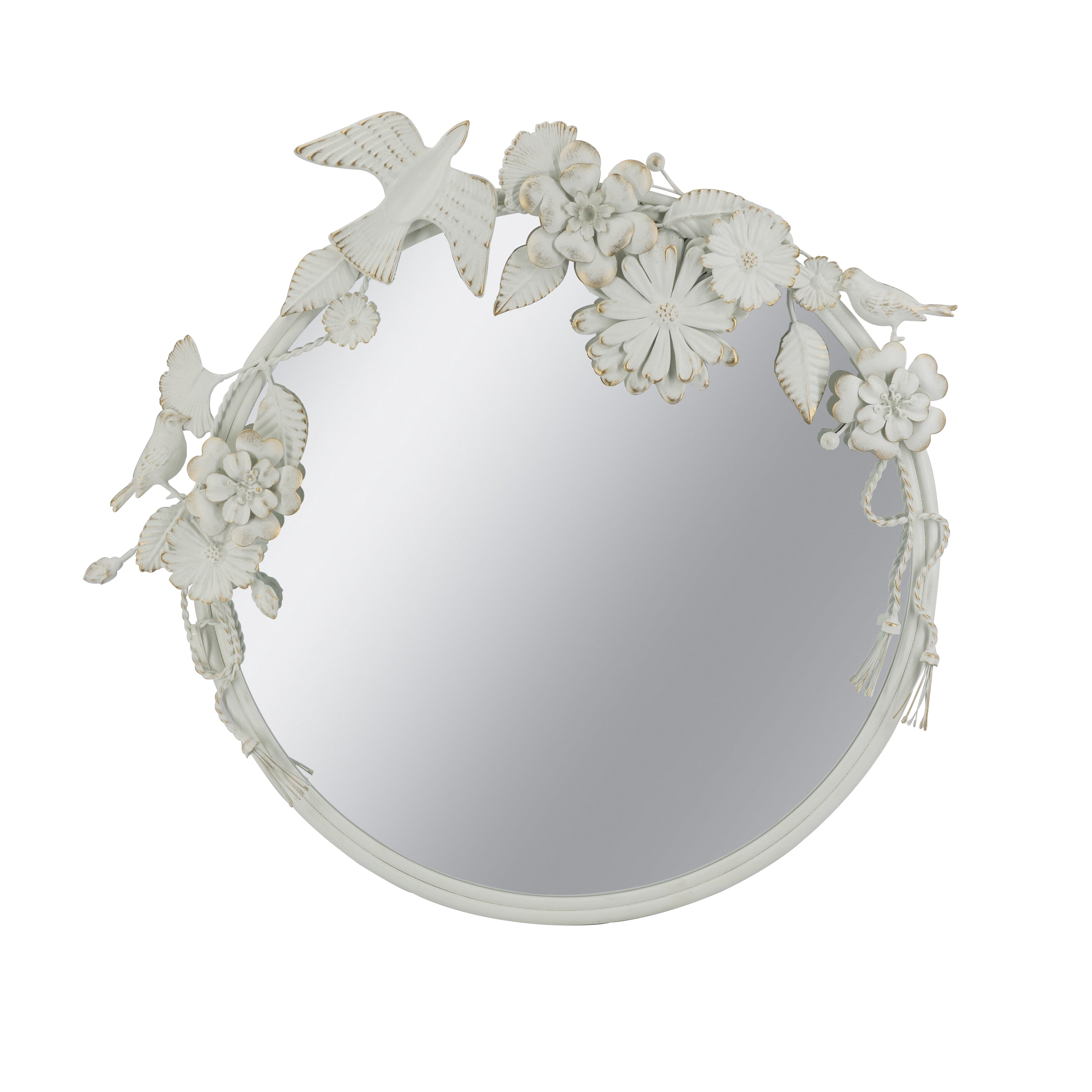 ROUND MIRROR W DECO
