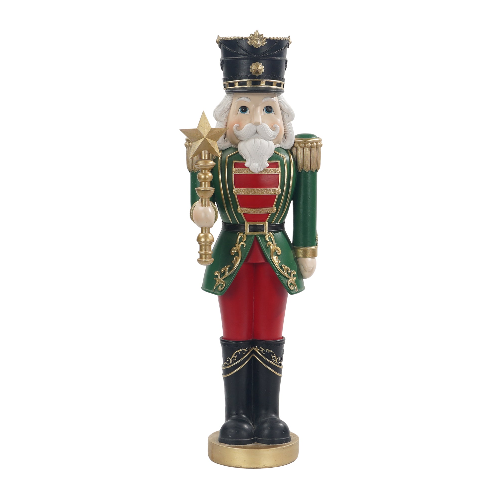 60CM MINT GREEN NUTCRACKER WITH TREE