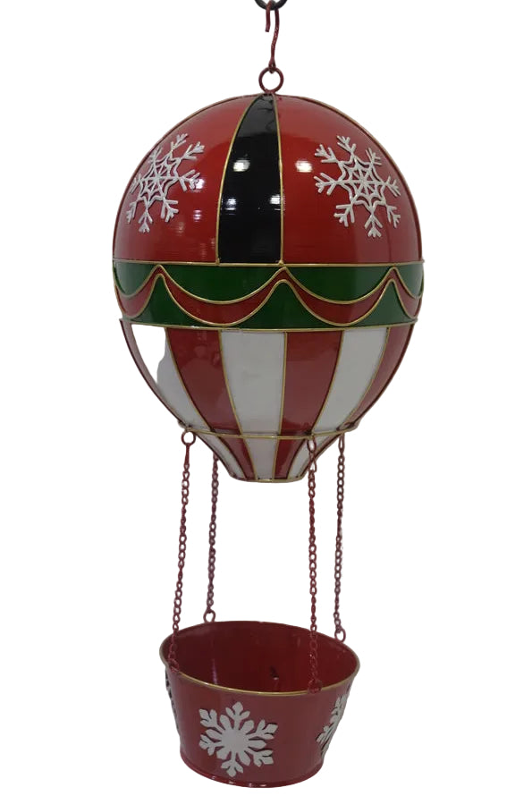 RED WH GREEN HOT AIR BALLOON