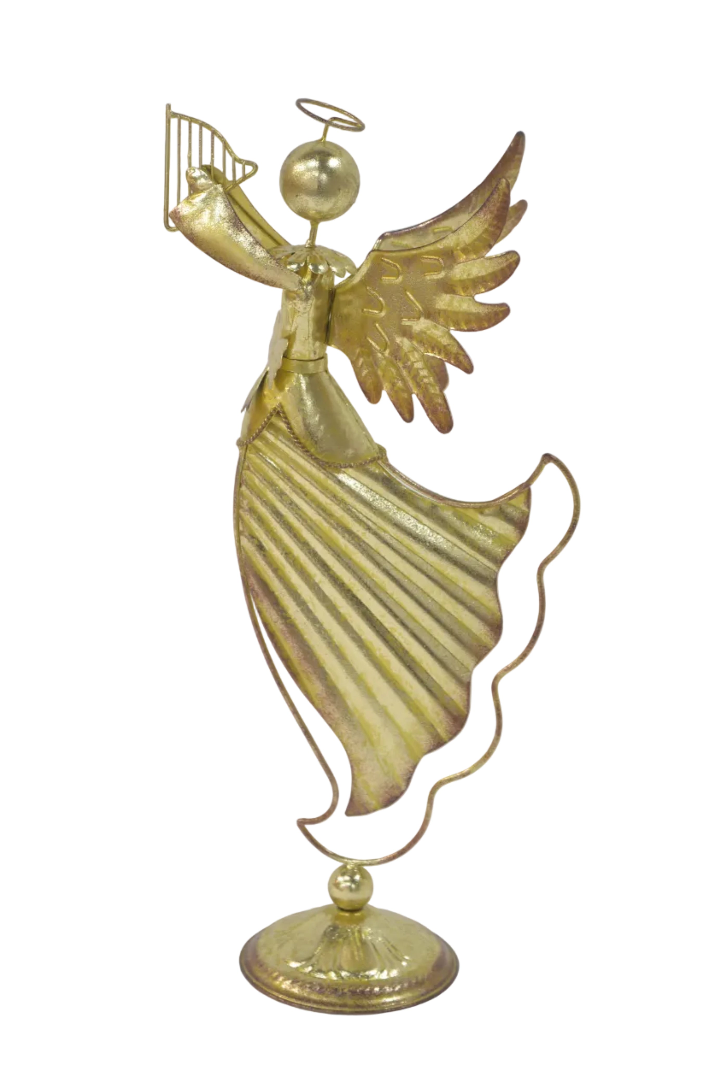 GOLD ANGEL W HARP