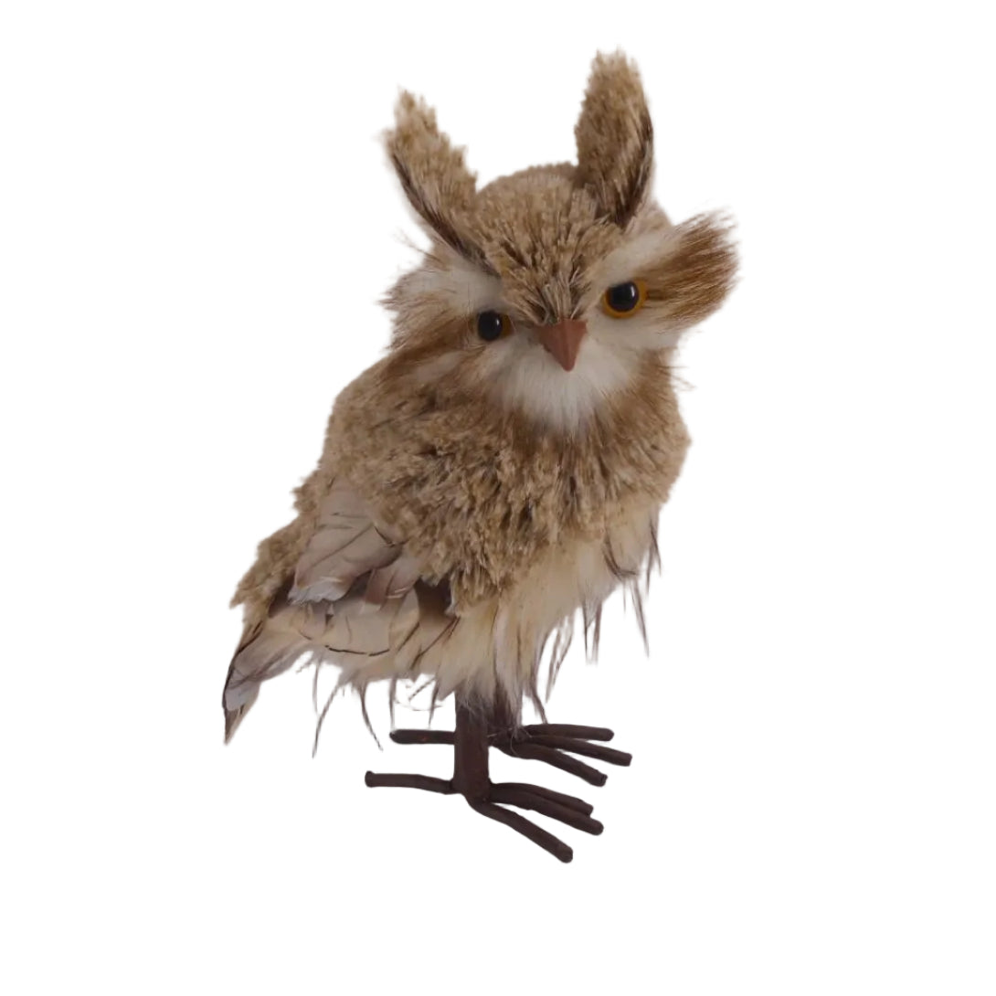 SMALL BROWN FEATHER OWL