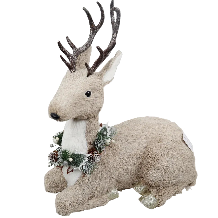 REINDEER W WREATH