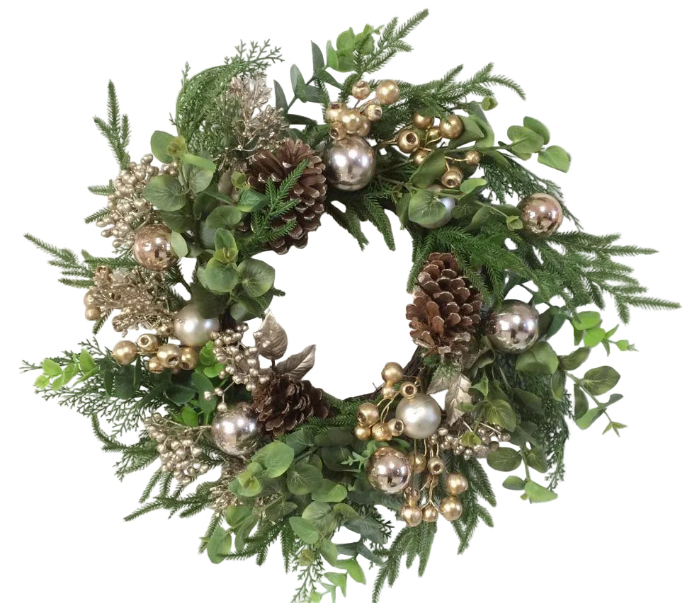 22' GOLD EUC WREATH