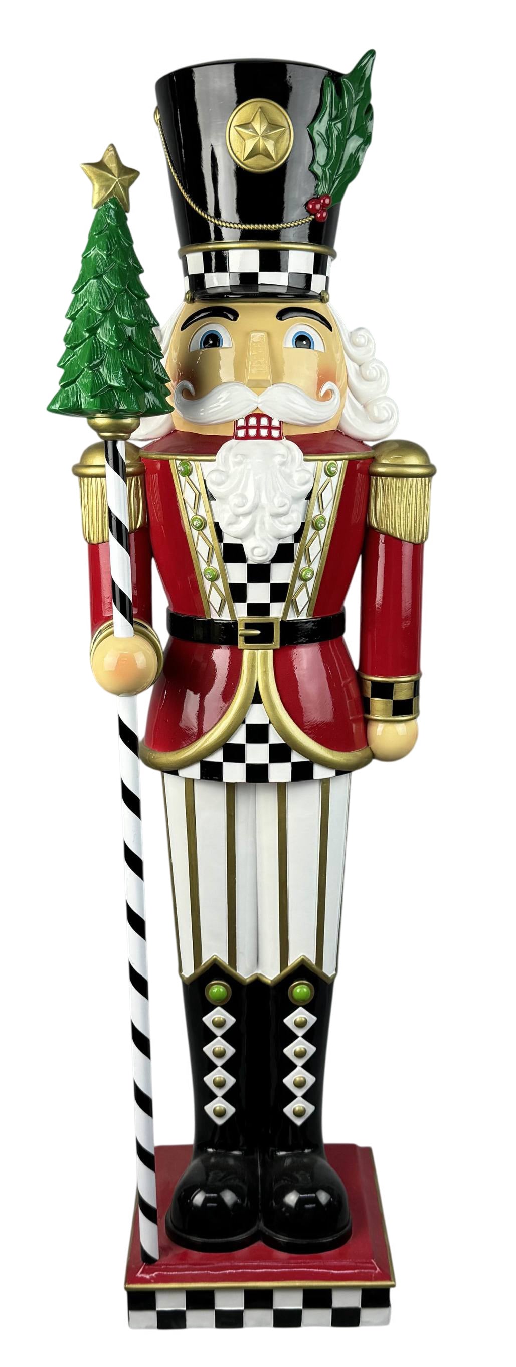 110CM NUTCRACKER W CHECK SHIRT