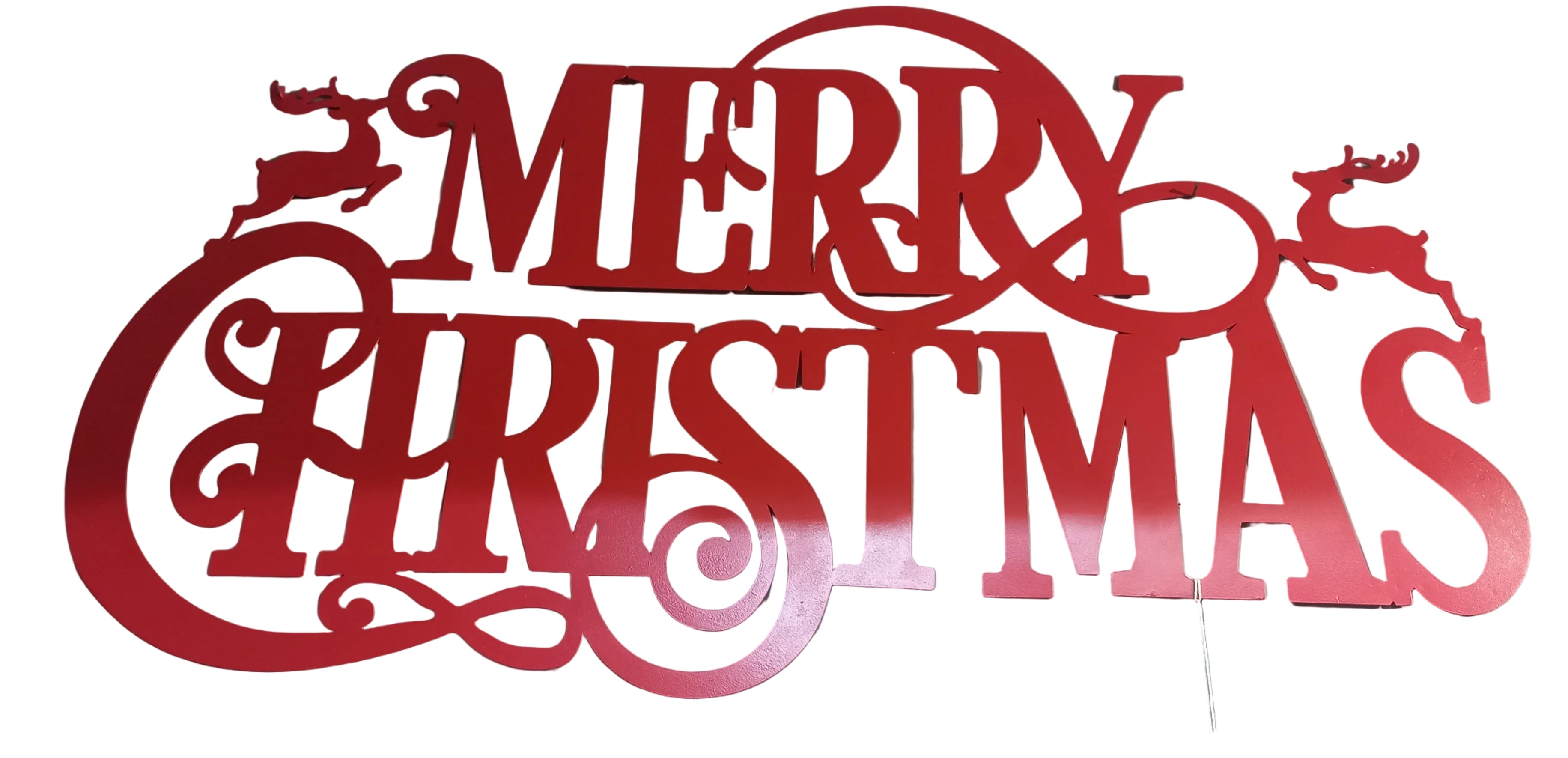 RED MERRY CHRISTMAS SIGN