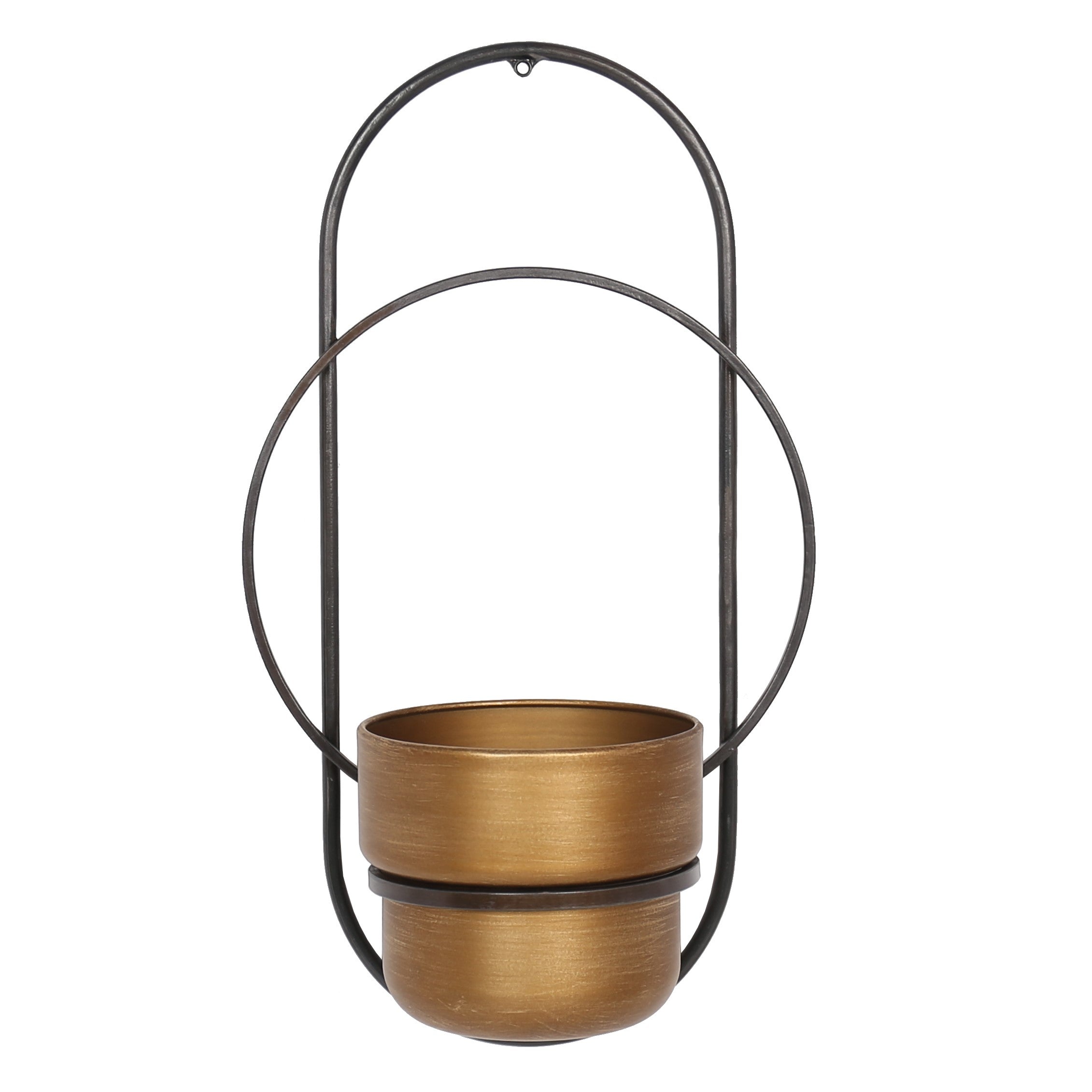 SINGLE GOLD WALL POT