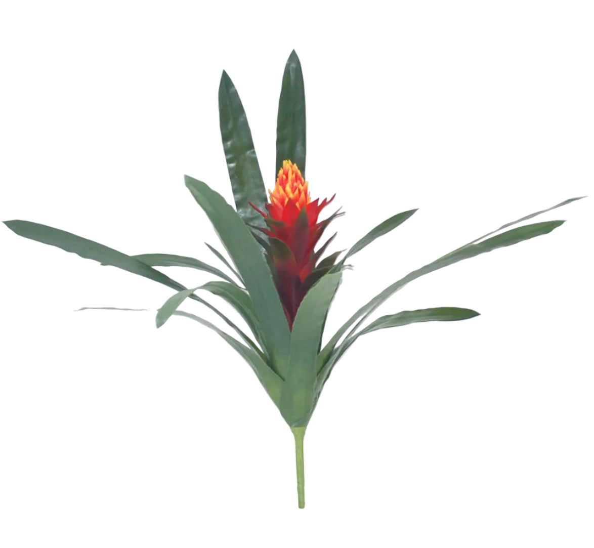 23" RED/ORANGE  BROMELIA